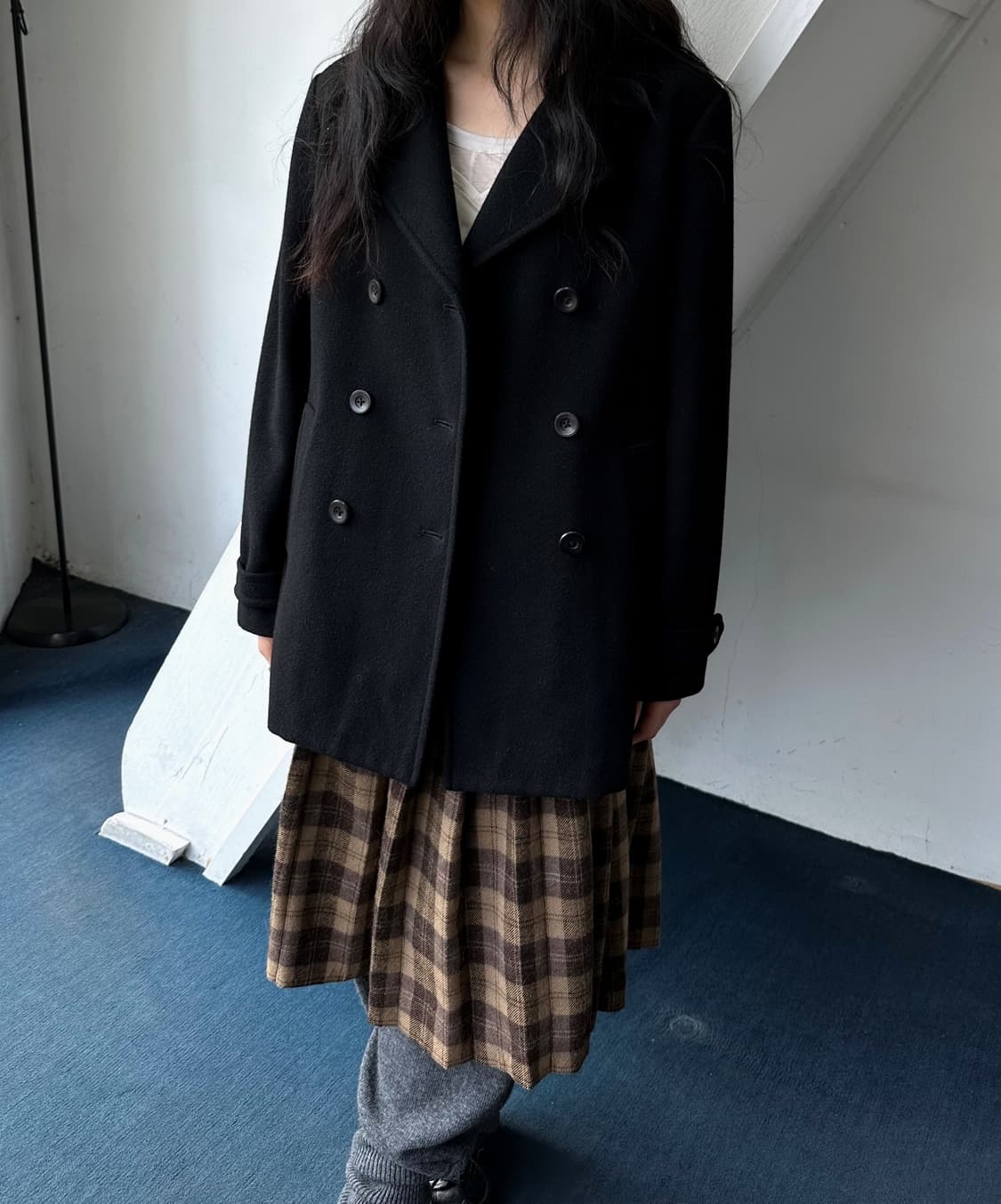 Mosser wool design pea coat 상품이미지5