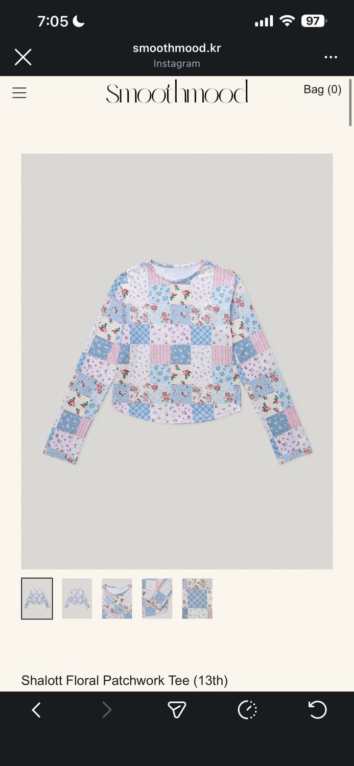 스무드무드 샬롯 플로럴 패치워크티 상품이미지2