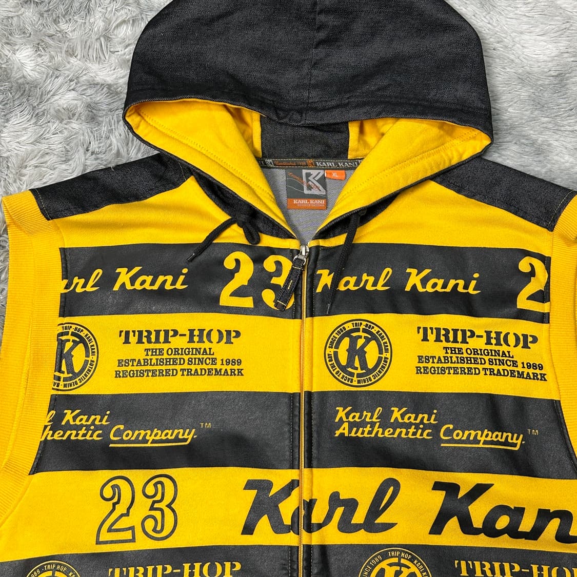칼카니 올드스쿨 힙합 베스트 조끼 후디 XL 상품이미지2