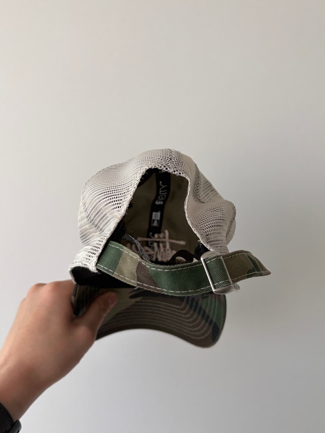 stussy 스투시 뉴에라 트러커 우드랜드 카모 메쉬 캡 상품이미지5