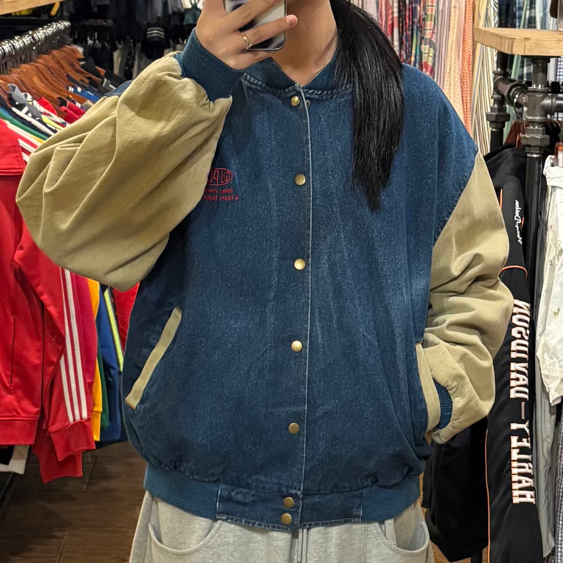 [HI] VTG 데님바시티자켓 중청 상품이미지2