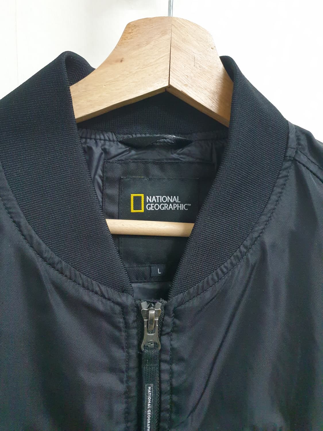 내셔널지오그래픽 MA-1 항공점퍼 블랙 100 상품이미지3