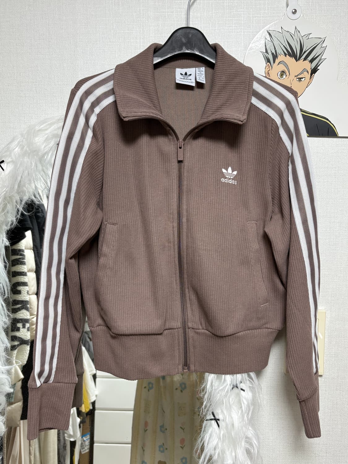 (W) Adidas Knit Top Trace Brown  상품이미지1