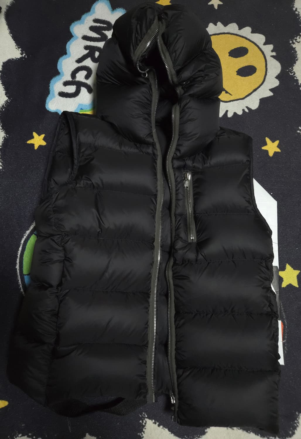 릭오웬스 김프 베스트 구스 다운 푸퍼 후드 조끼 블랙 상품이미지4