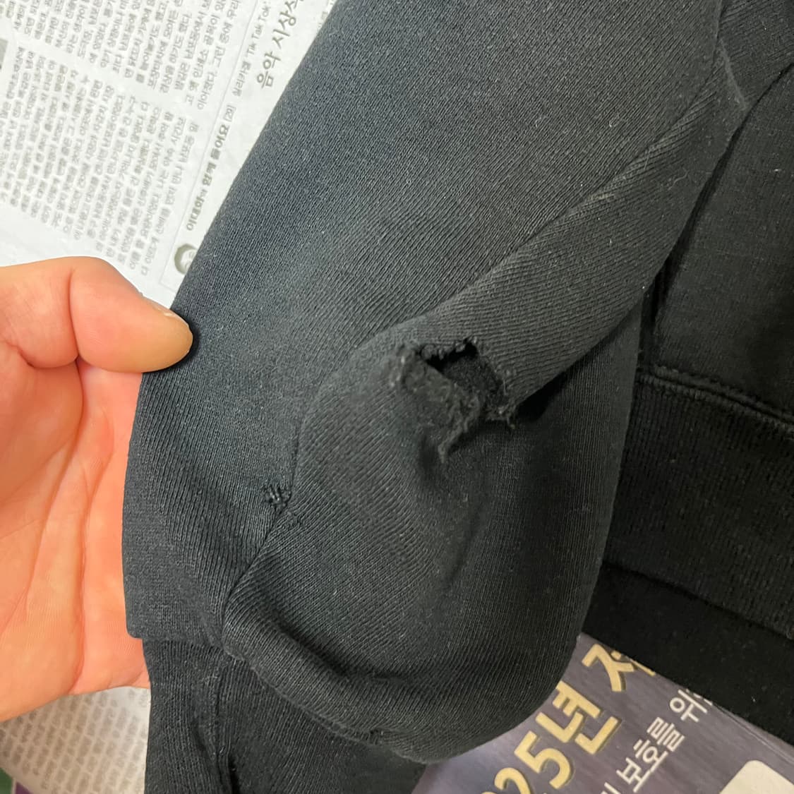 [L] 00s 러셀 후드 블랙 상품이미지2