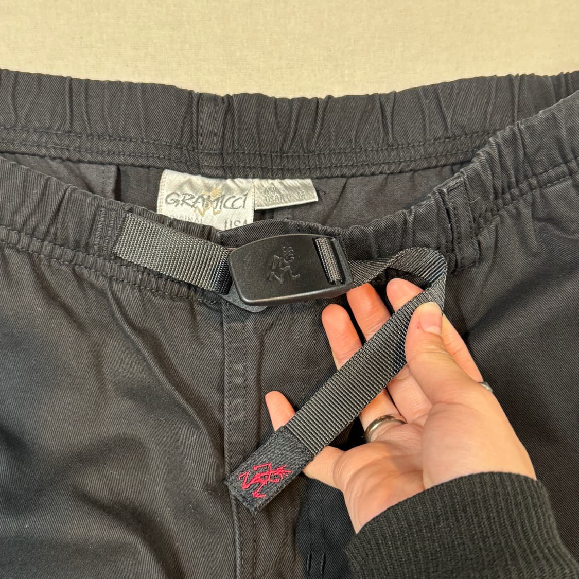 L) 그라미치 블랙 면바지 상품이미지3