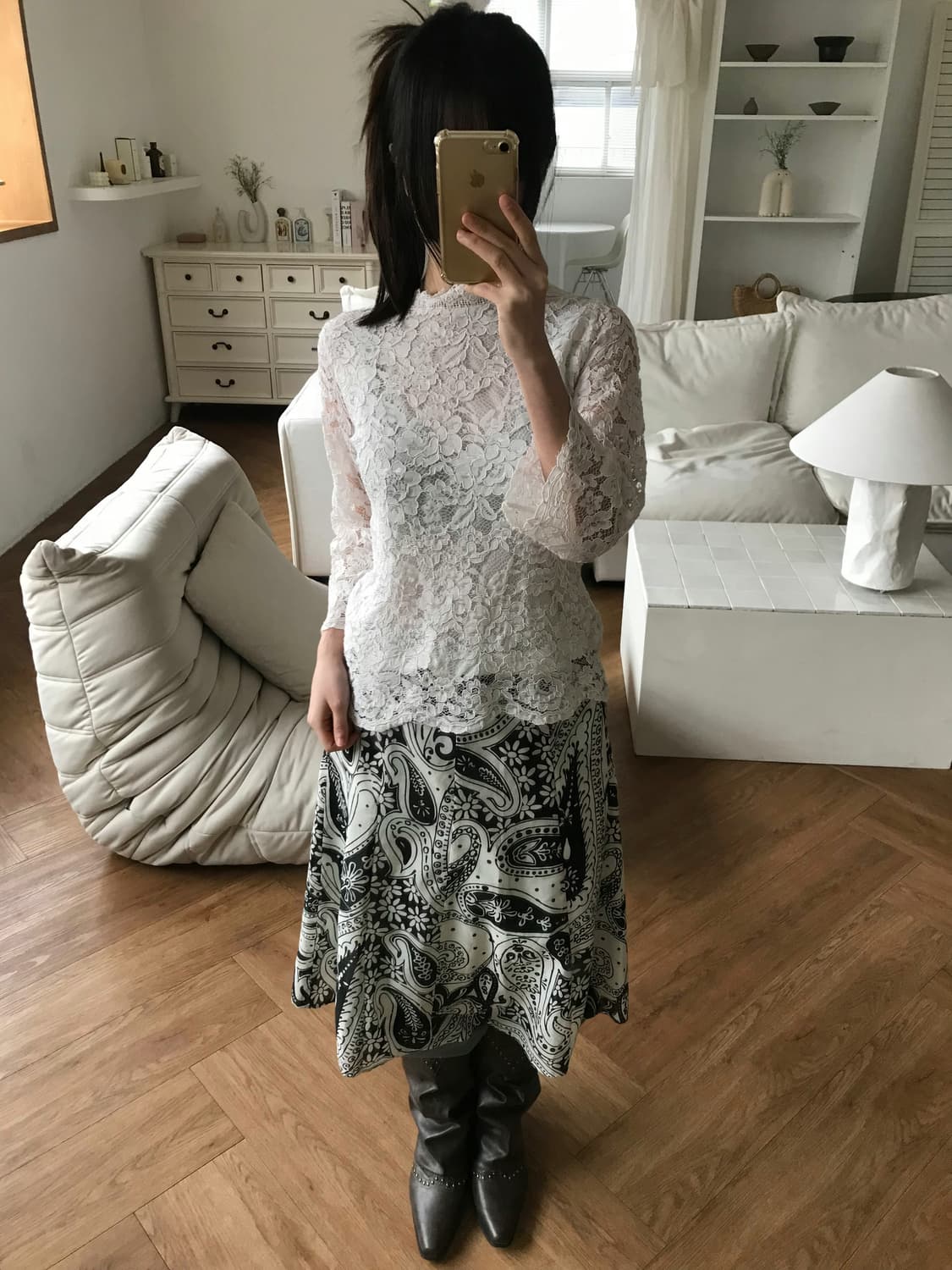 vintage lace top 상품이미지6