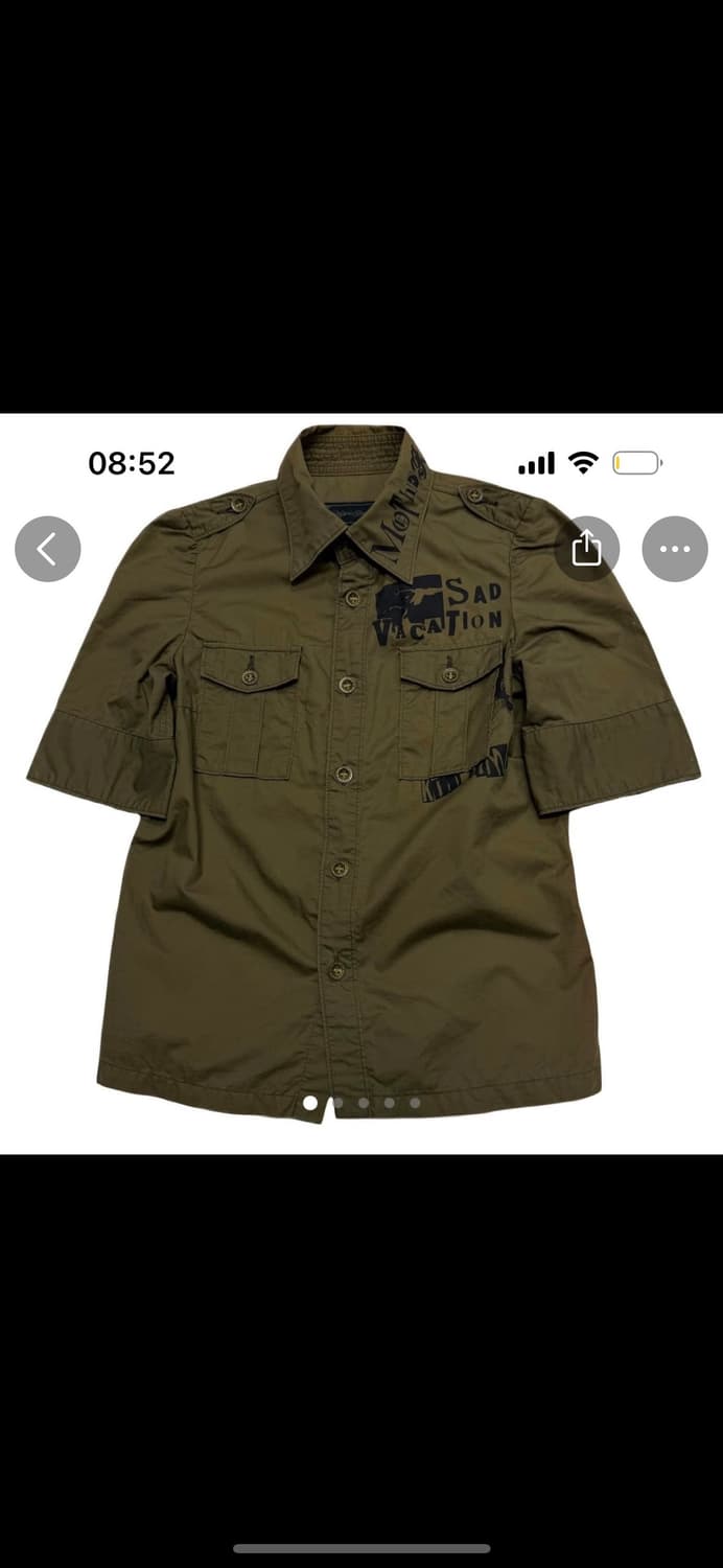 히스테릭글래머 섹스피스톨즈 밀리터리 하프 셔츠 상품이미지1