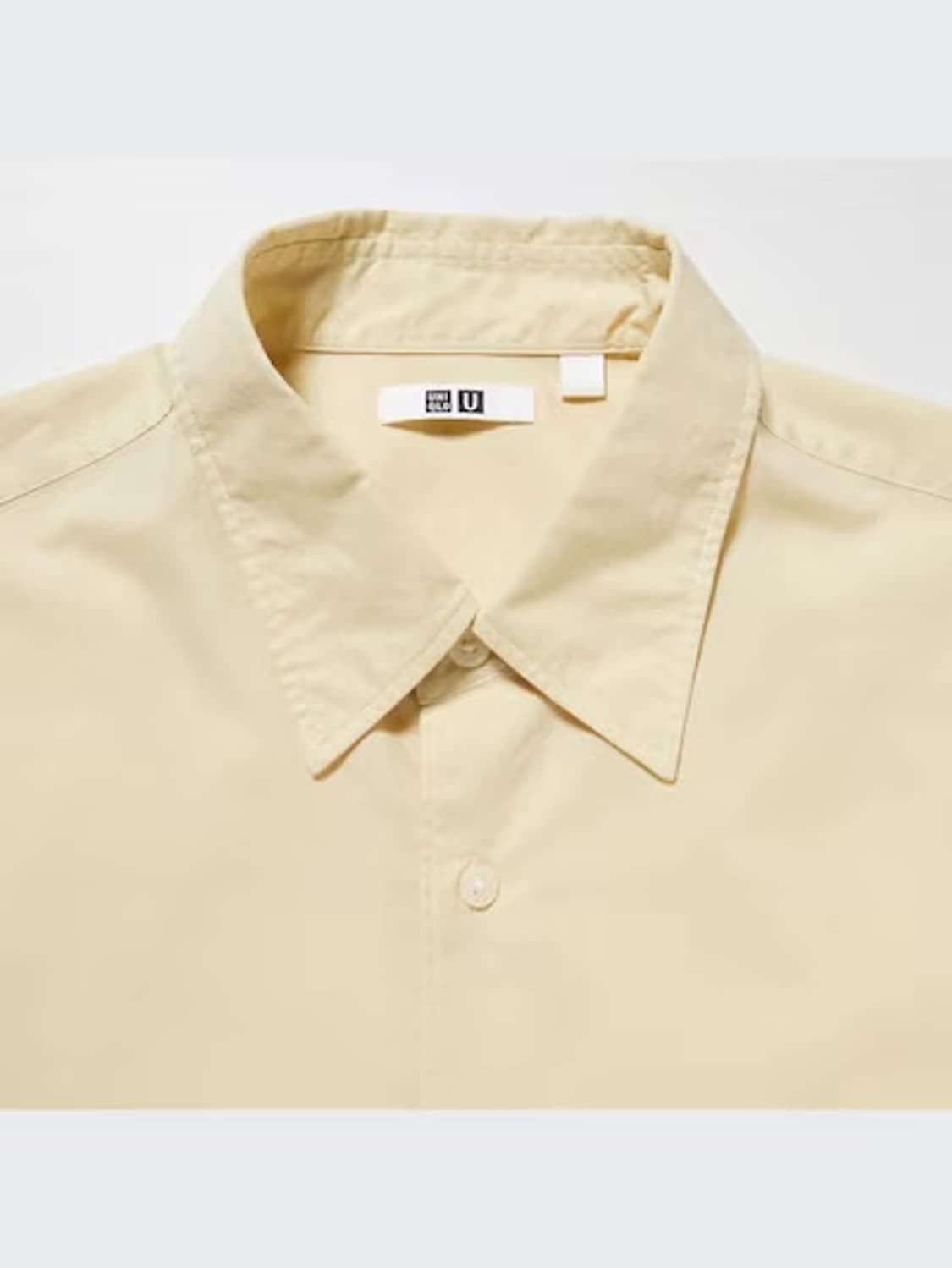 [XL] 유니클로 U 오버사이즈 셔츠 (크림/라이트 옐로우) 상품이미지2