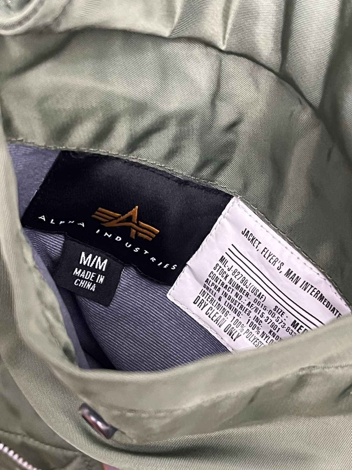 알파인더스트리 ma-1 m사이즈 상품이미지2