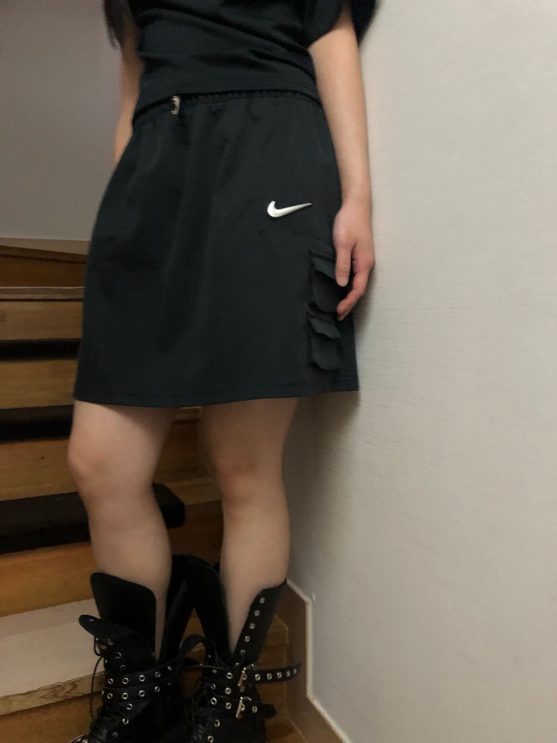 빈티지 나이키 블랙 포켓 스커트 상품이미지2