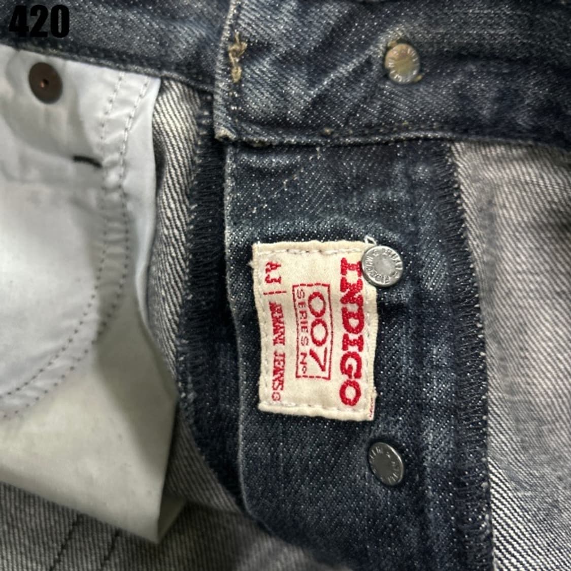 아르마니 진청 데님 청바지  상품이미지5