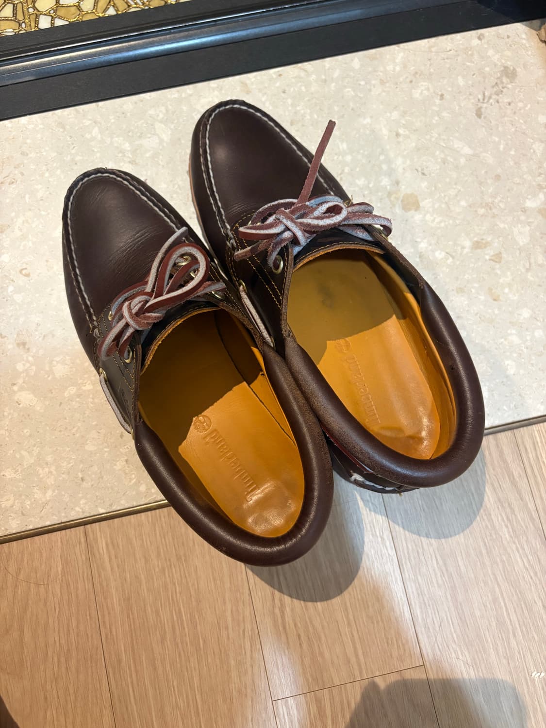 팀버랜드 클래식 3 아이 보트 슈즈 브라운 - 와이드 상품이미지3