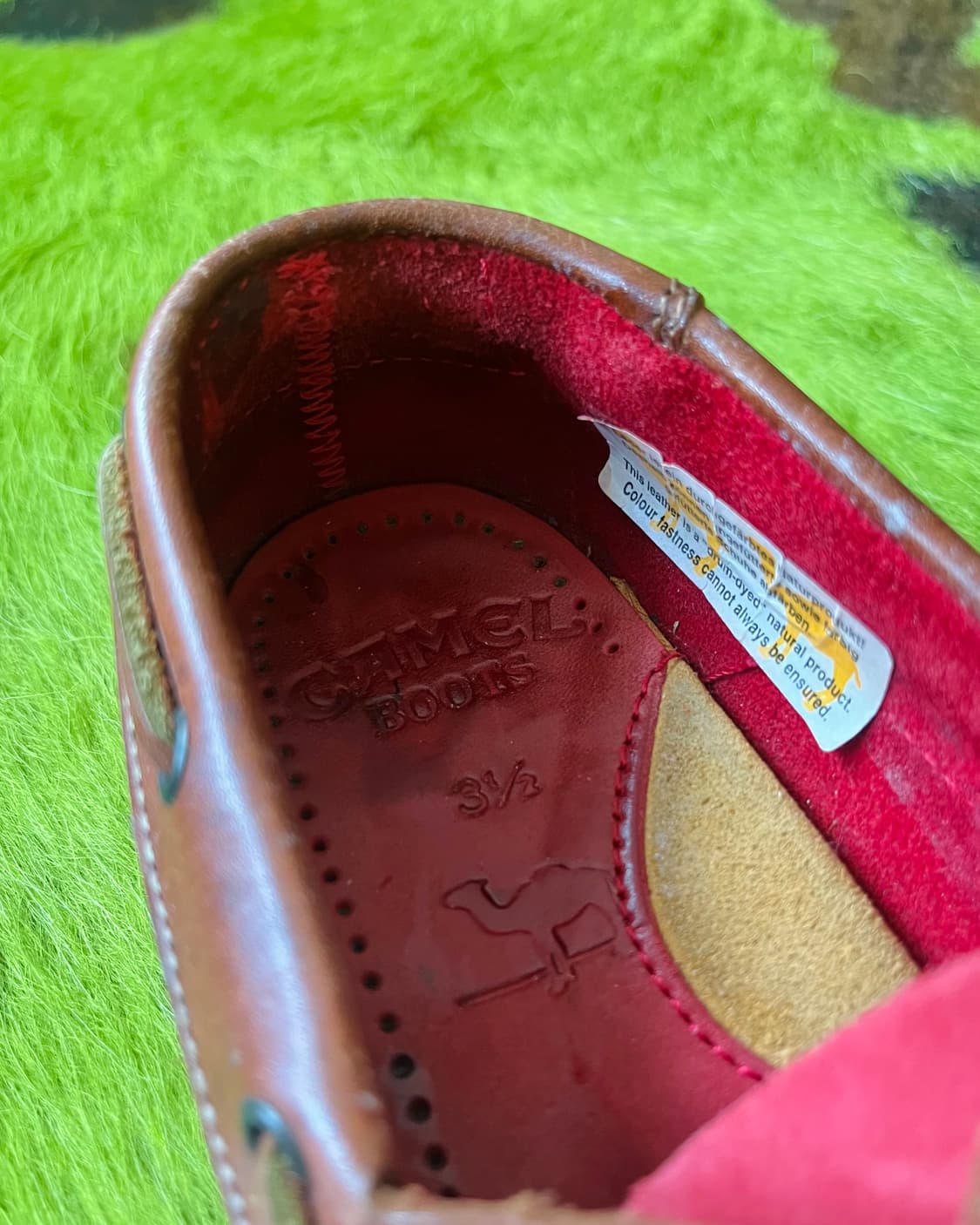 1980-90s CAMEL Boots Leather Boat Shoes 상품이미지6