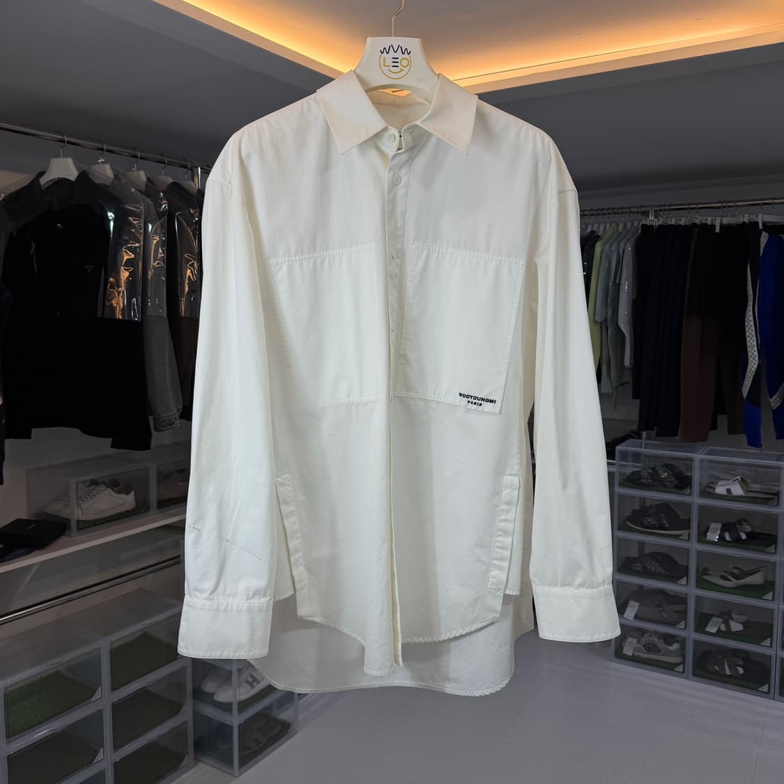 [리오브] 우영미 플라워 백로고 셔츠 상품이미지2