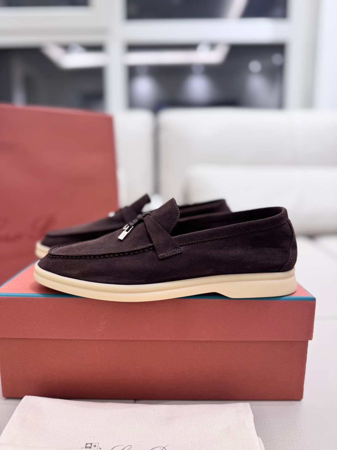 로로피아나 여성 썸머참스워크 37 (240mm) 초콜렛 상품이미지3