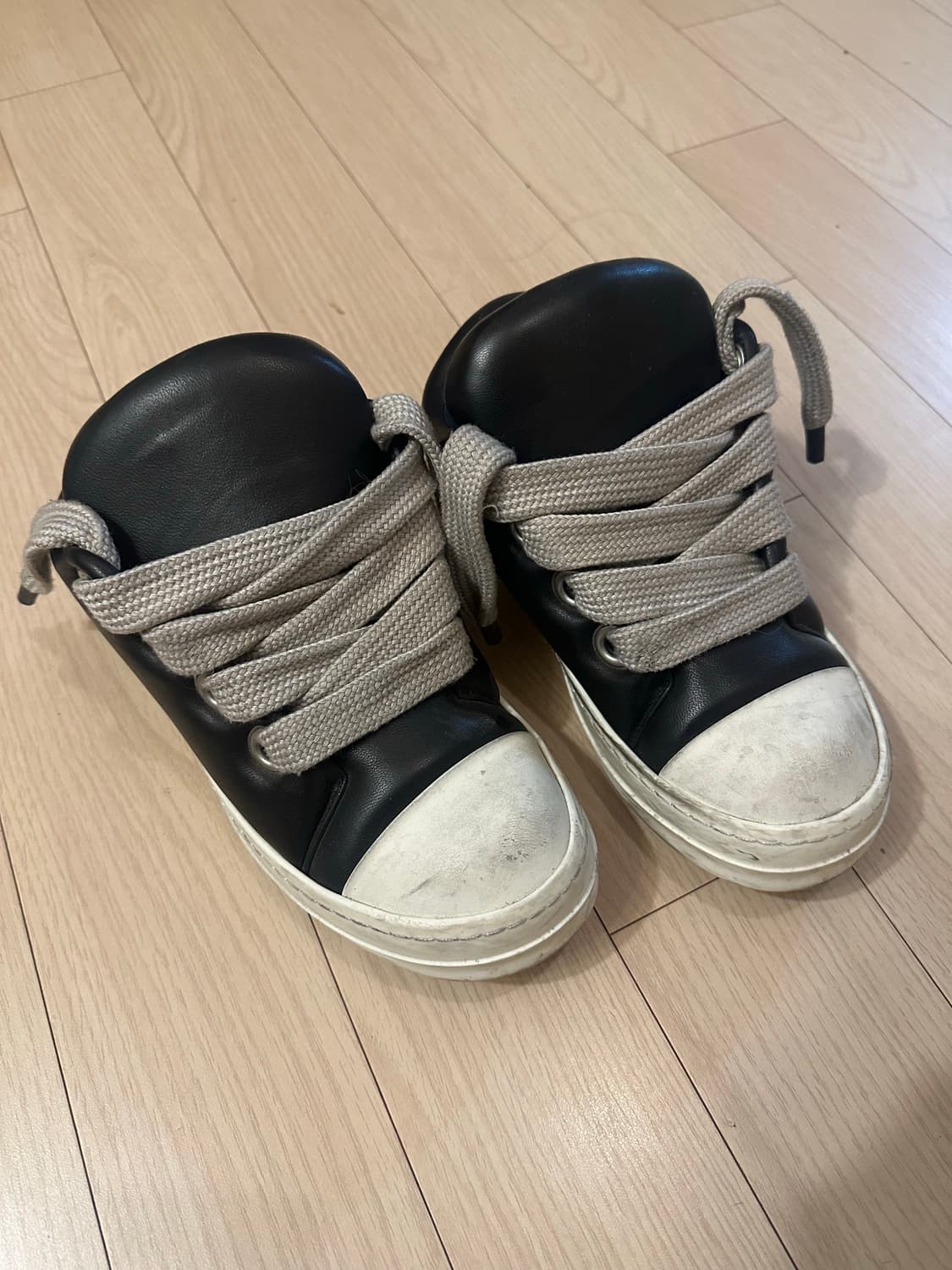 릭오웬스 점보 레이스 로우탑 스니커즈 38 상품이미지1