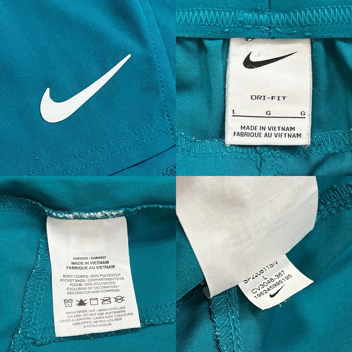 나이키 코트 DRI-FIT 빅토리 7인치 테니스 쇼츠 청록색 상품이미지3