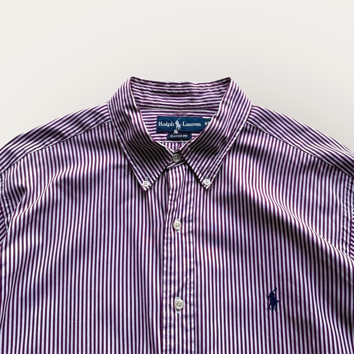 폴로 랄프로렌 퍼플 스트라이프 셔츠 상품이미지2