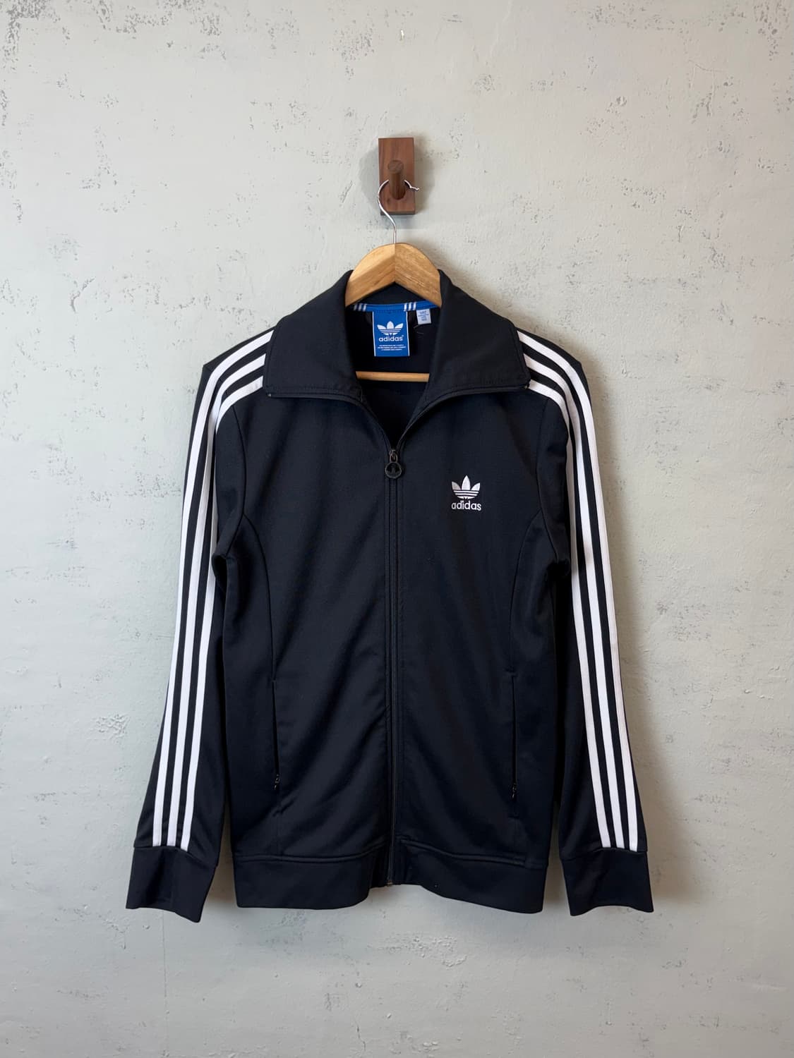 아디다스 구형 유로파 삼선 트랙탑 져지 블랙 상품이미지1