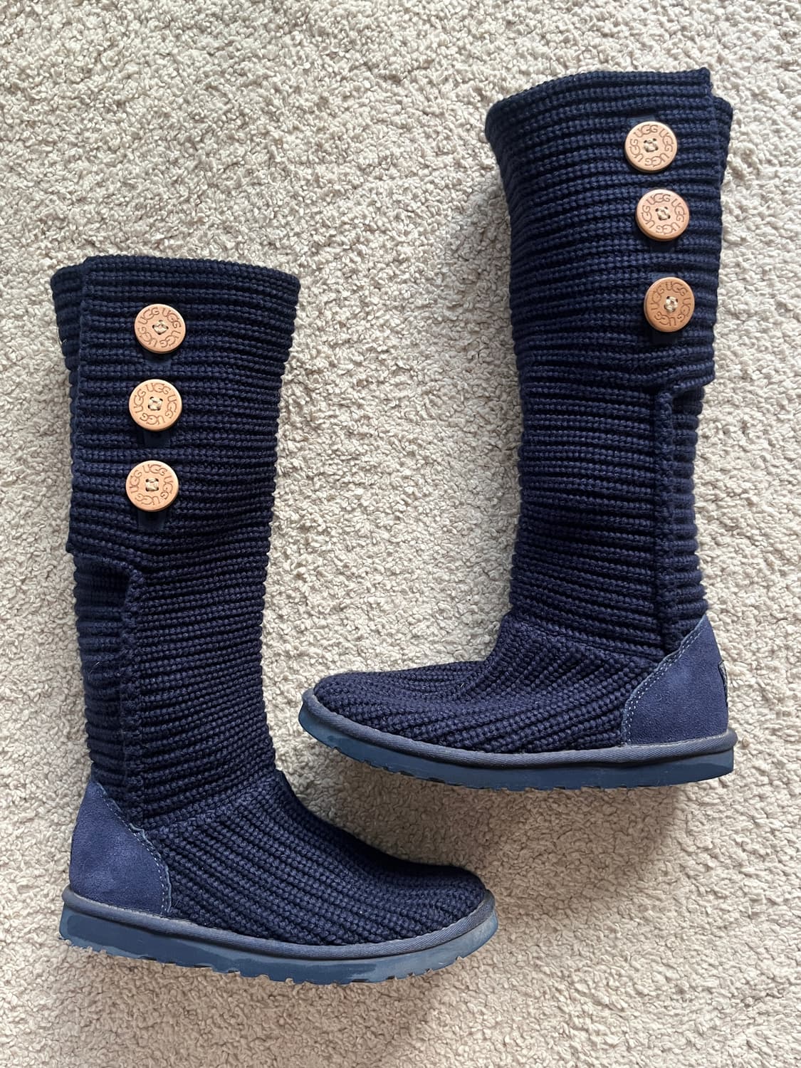 어그 니트 카디 부츠 네이비 (240) 상품이미지6