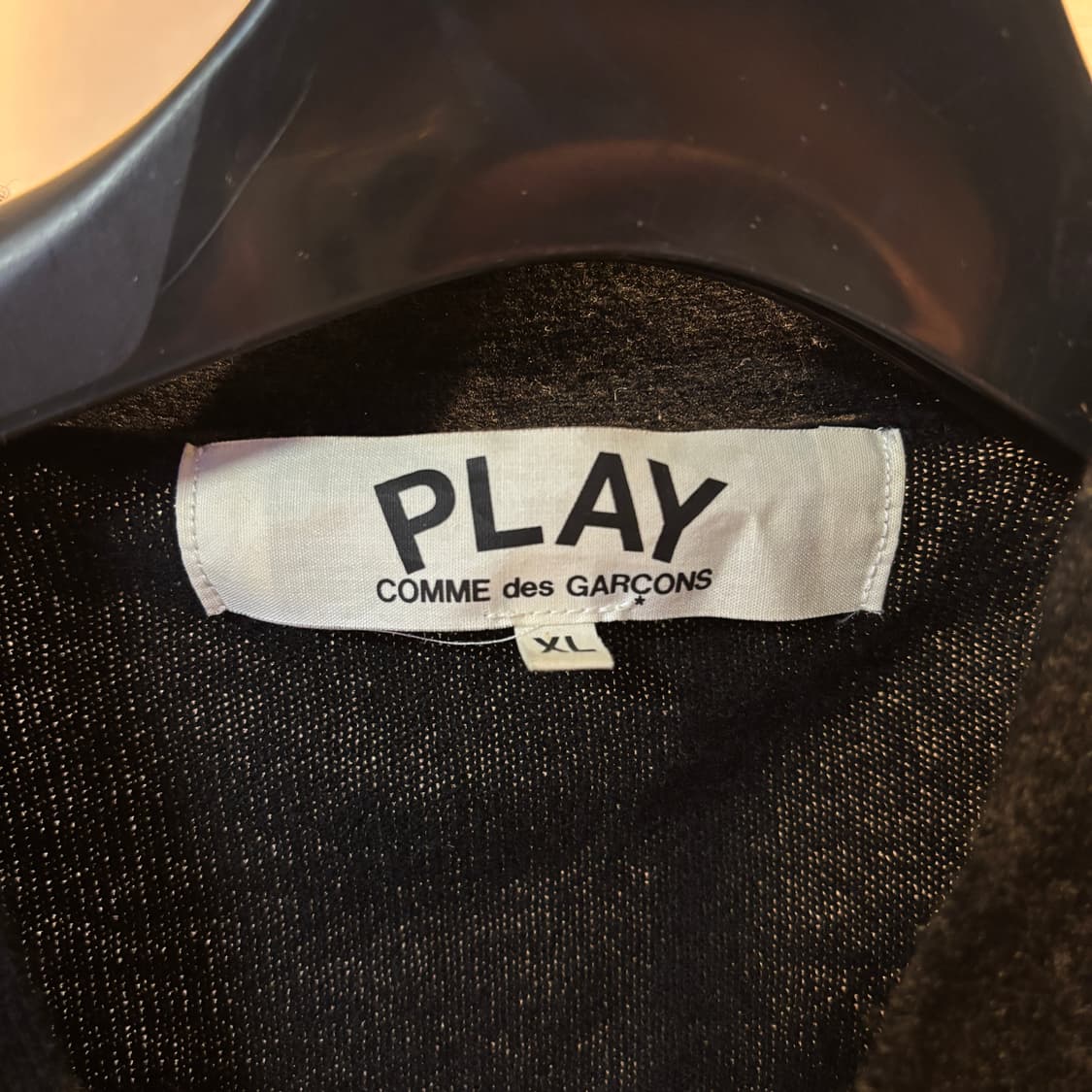 꼼데가르송 가디건 블랙 XL 105 상품이미지3