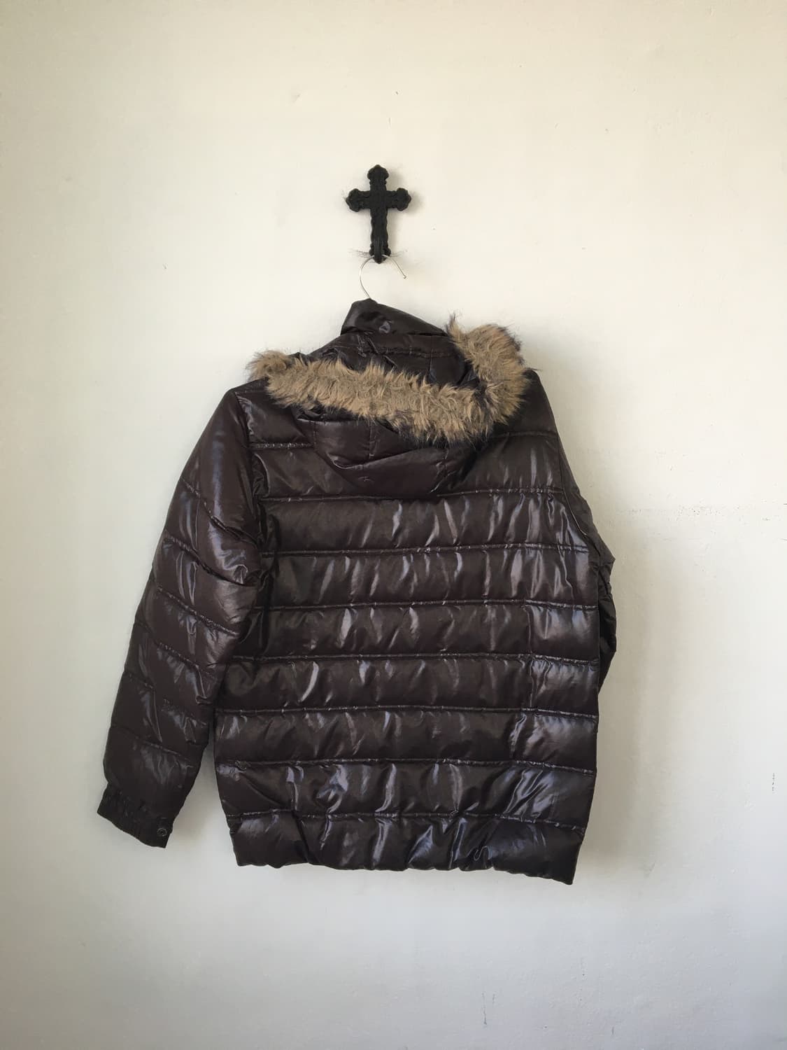 Adidas fake fur hood jumper 상품이미지3