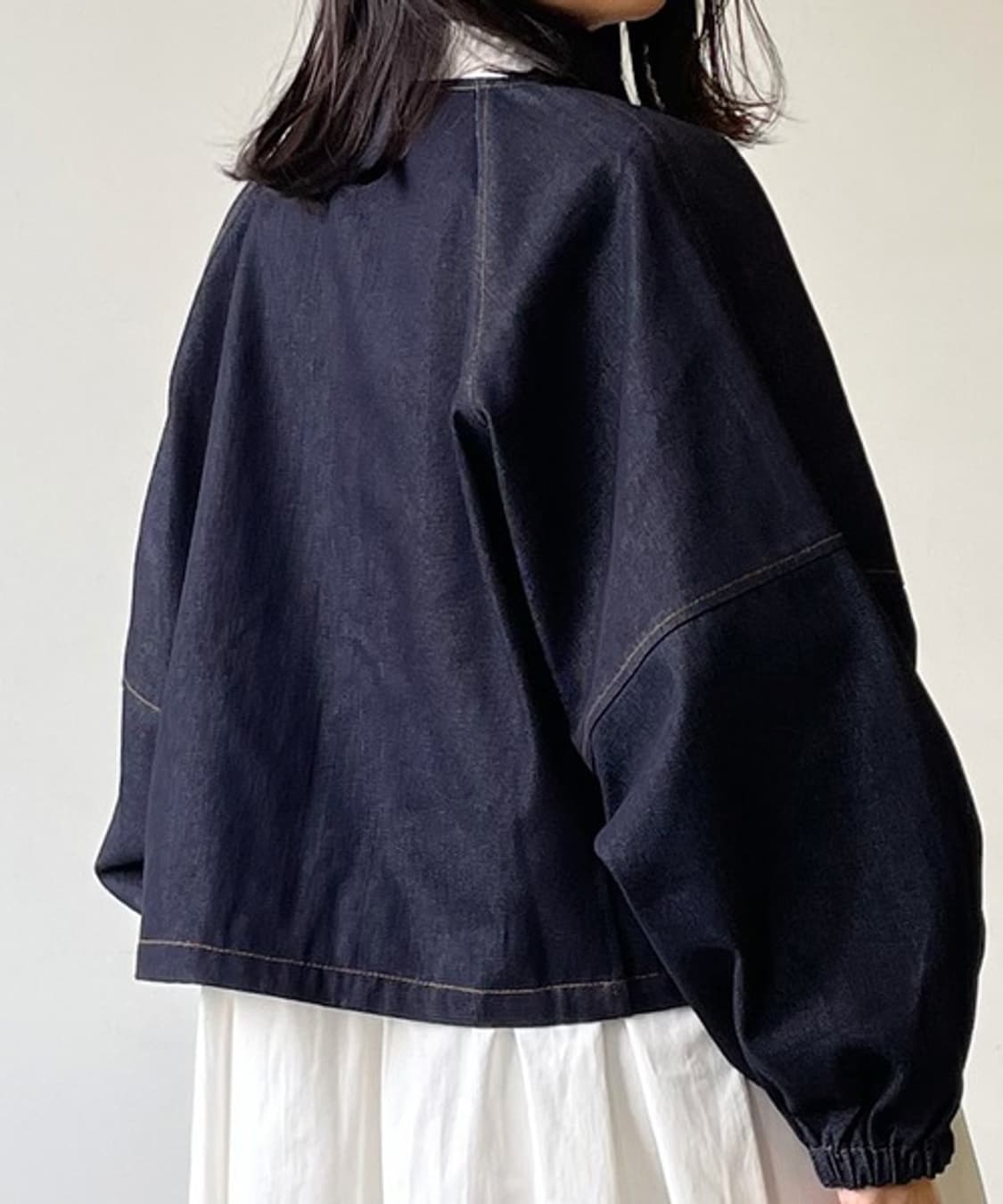 LIAN 리안 벌룬슬리브 데님자켓 상품이미지6