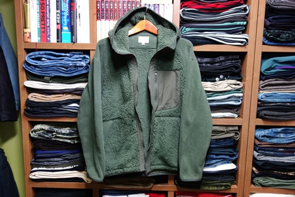 유니클로 x 화이트 마운티어링 후리스 풀집 파카 다크 그린 L (100) 상품이미지7