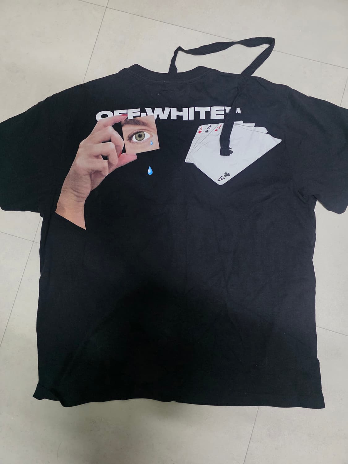 offwhite 오프화이트  핸드 카드 반팔티셔츠 M사이즈 상품이미지2