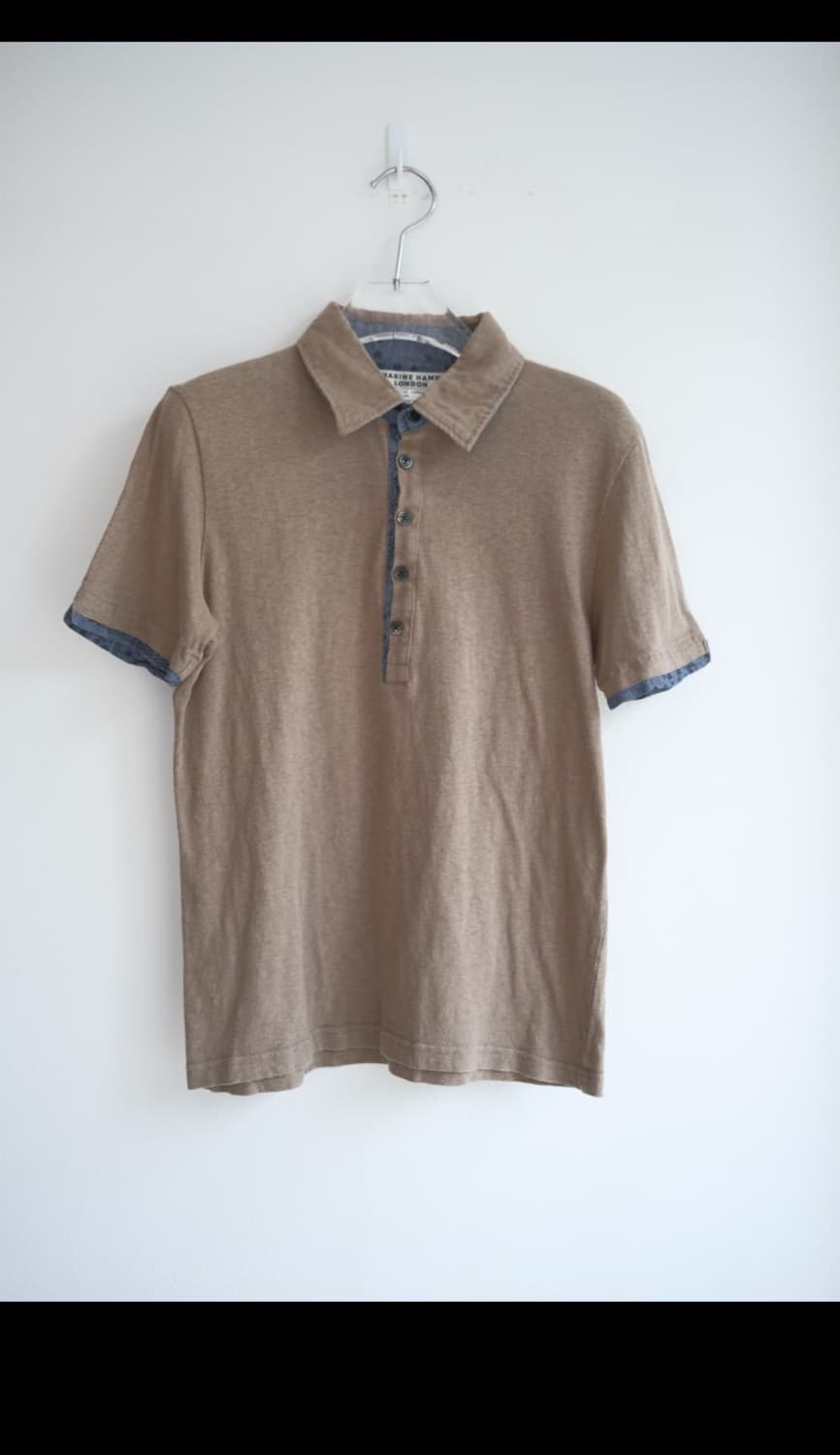 Denim layered polo shirt  상품이미지4