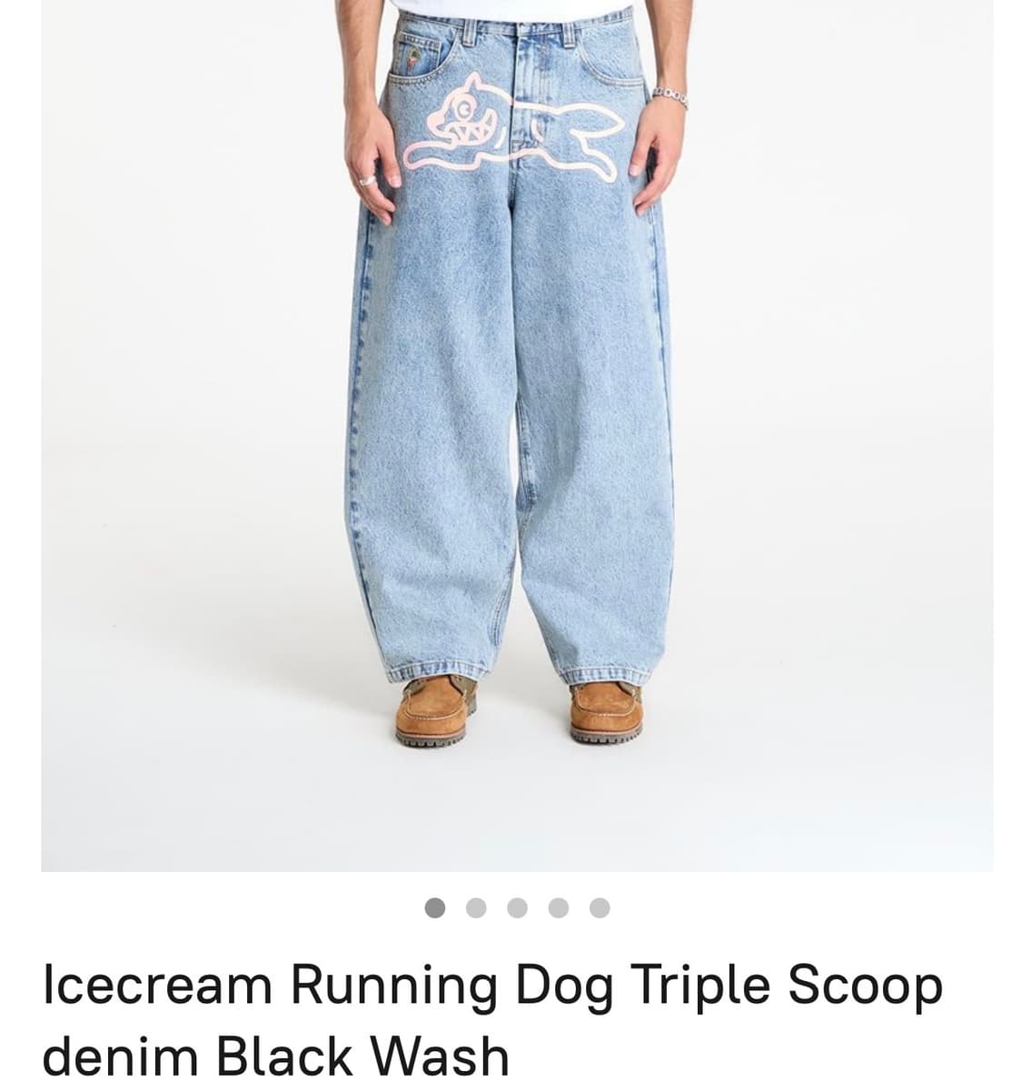 (34) Icecream 아이스크림 핑크 러닝독 데님 팬츠 상품이미지9