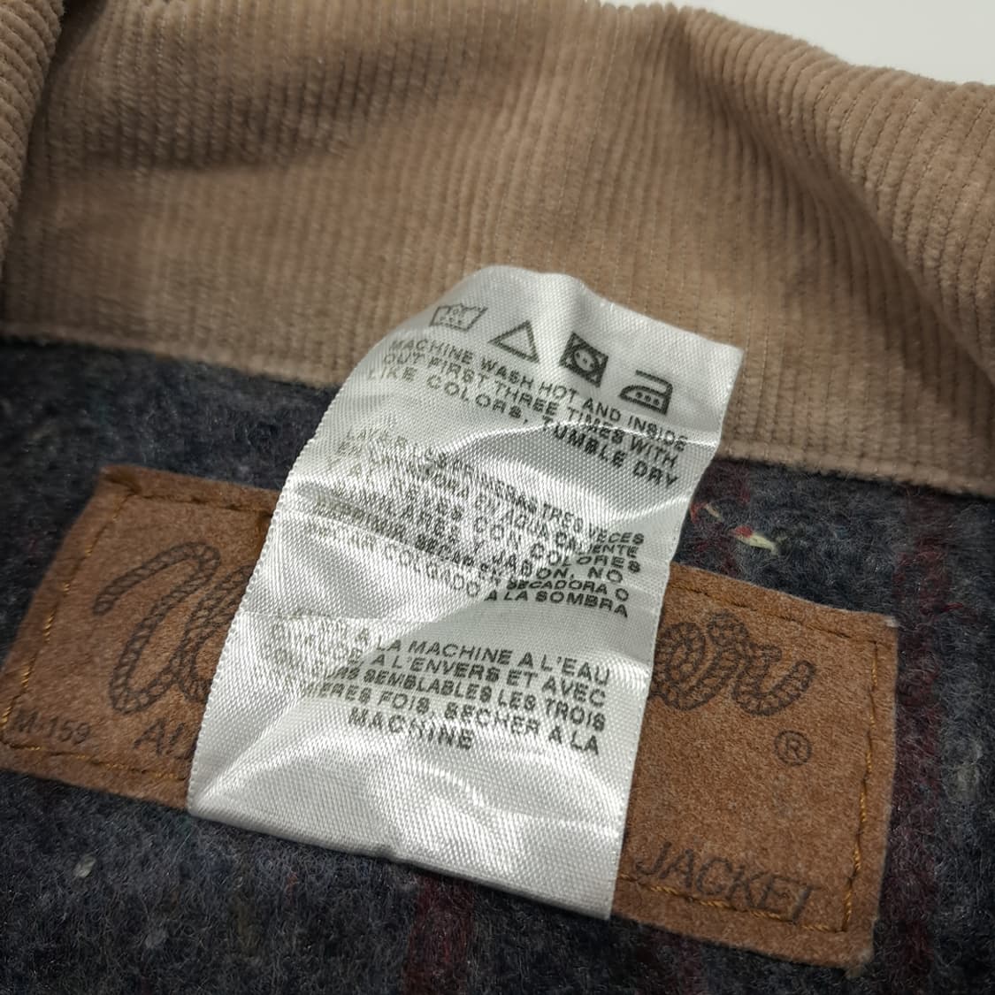 CL236 2XL 랭글러 90s 멕시코판 블랭킷 인디고 데님 자켓 상품이미지5