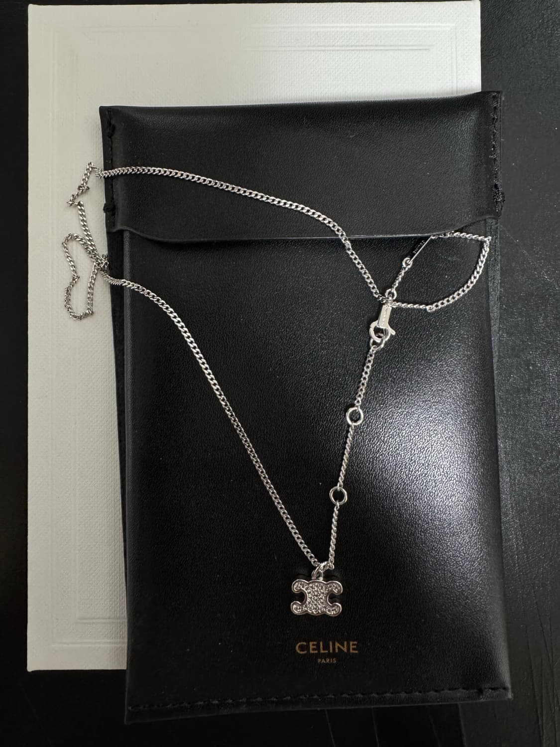 셀린느 트리옹프 목걸이 실버 상품이미지2
