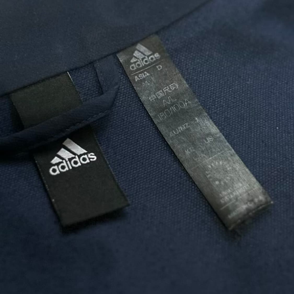 [L] adidas 아디다스 신형 네이비 우븐 트랙 바람막이 자켓 상품이미지5