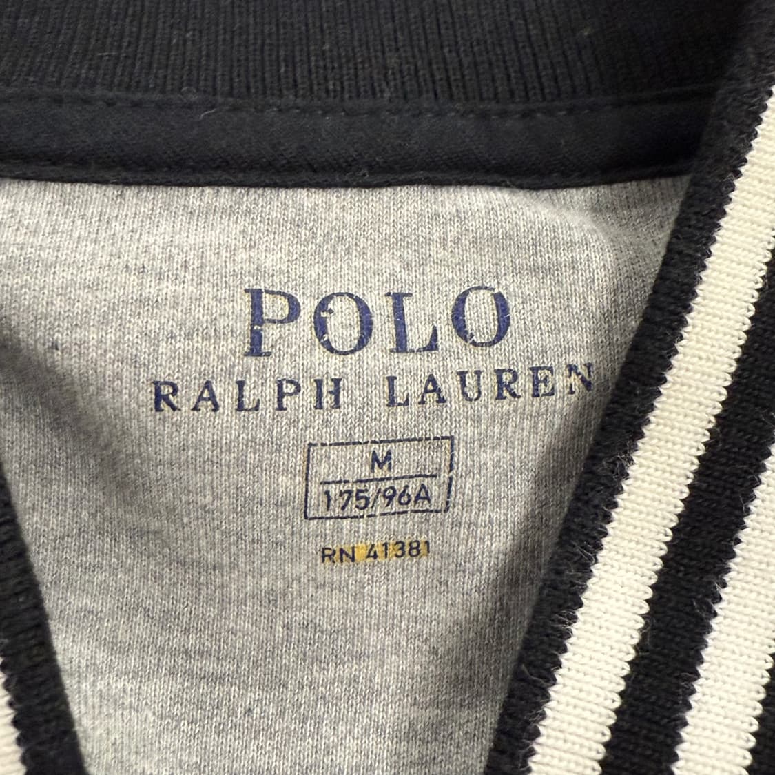 폴로 랄프로렌 그레이 블랙 회검 면 코튼 집업  상품이미지5