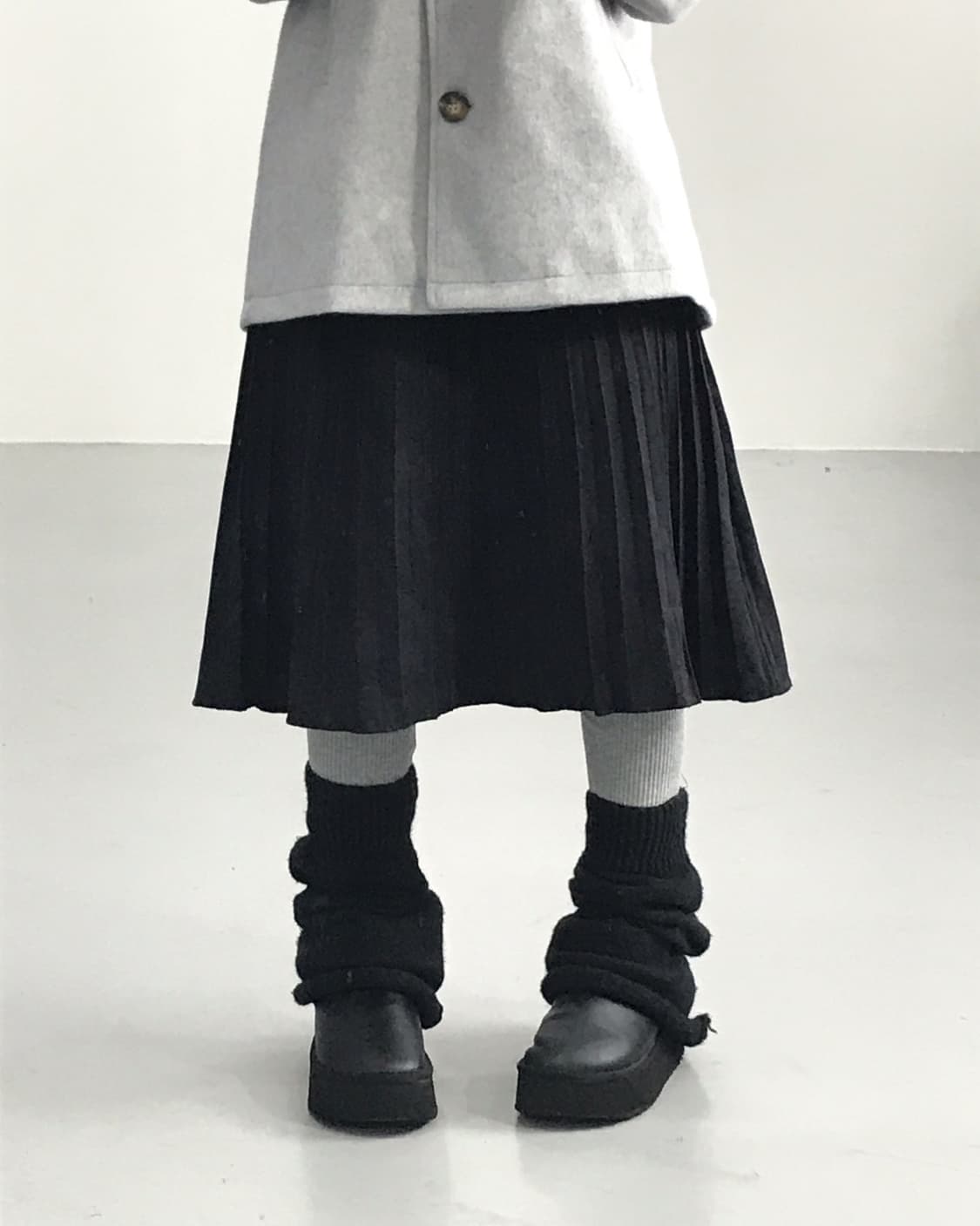 A.v.v Standard Poly Midi Skirts 상품이미지5