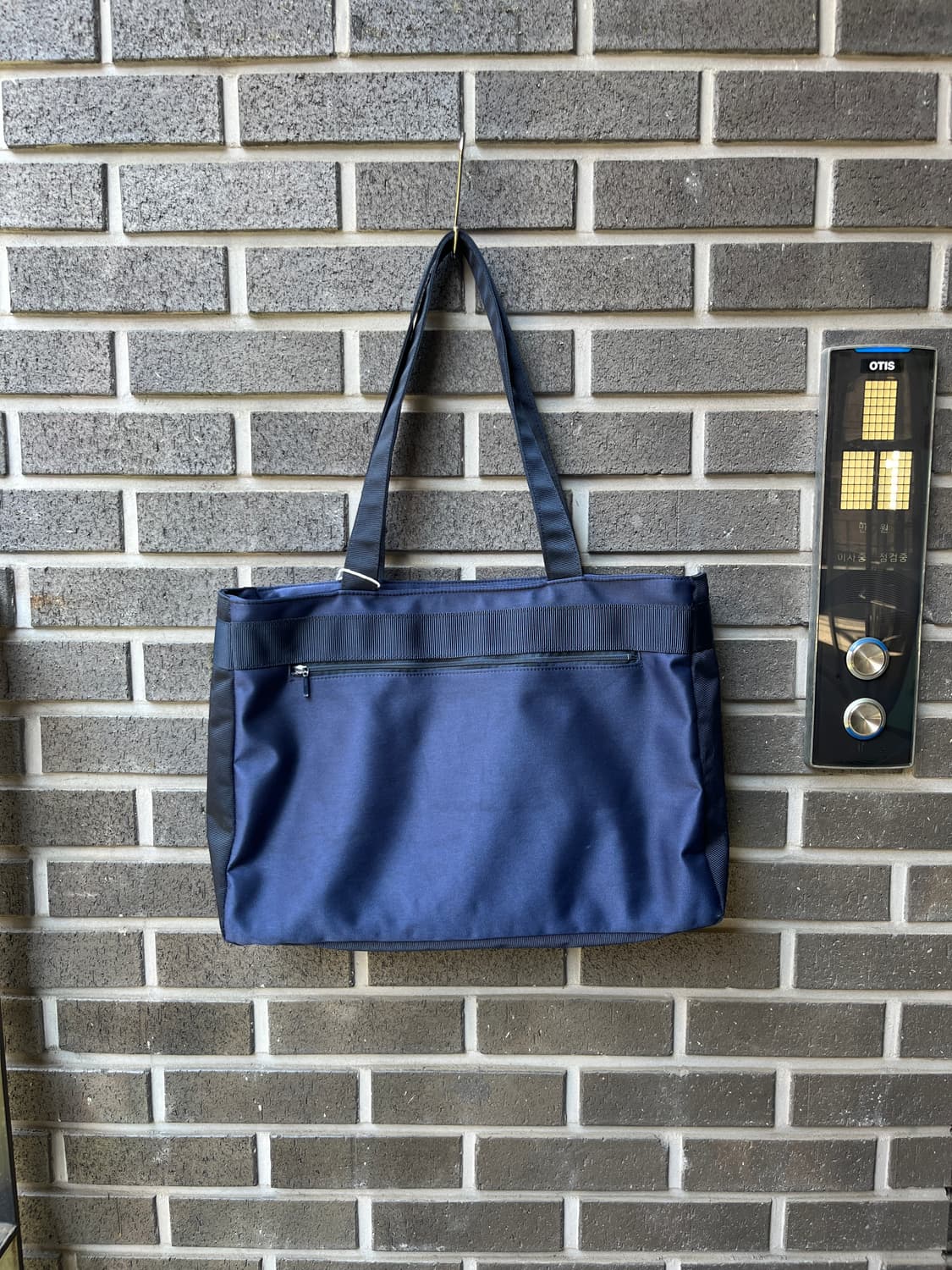 90s Courreges 꾸레쥬 나일론 쇼퍼백 네이비 상품이미지9