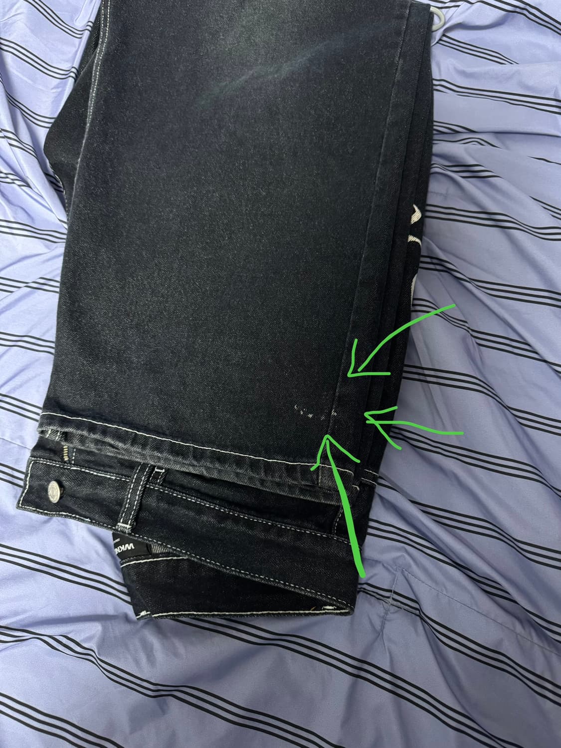 위캔더스 드워프 데님 팬츠 블루 상품이미지4