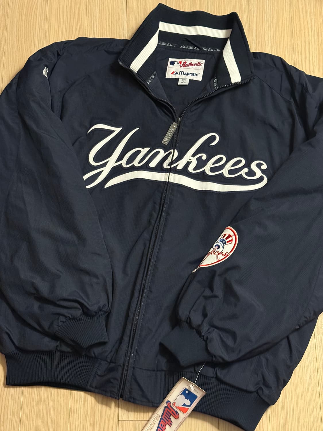 신품 마제스틱 뉴욕 양키스 스태디움 자켓 xxl 상품이미지1