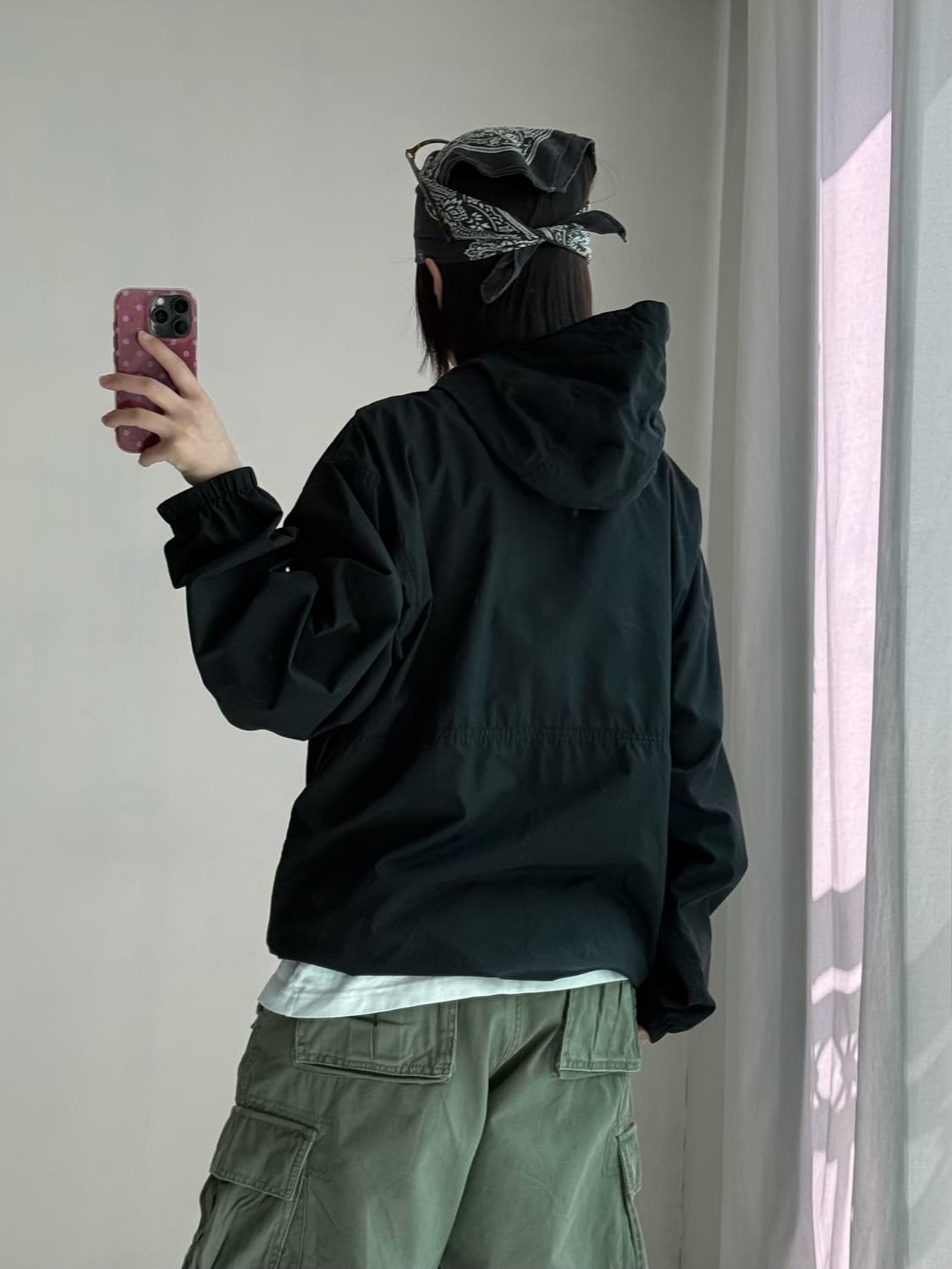 노스페이스 블랙 바람막이 상품이미지4