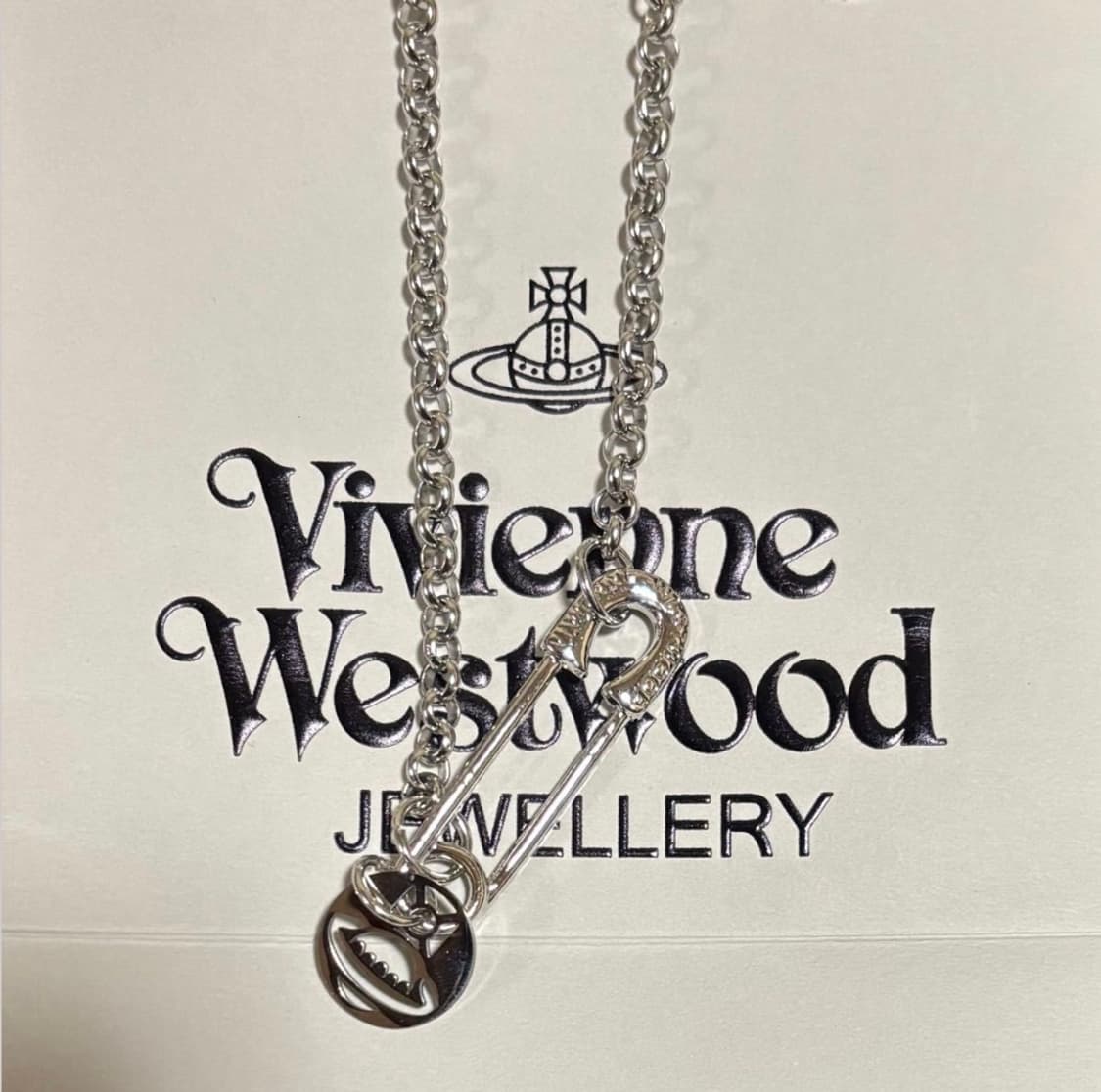 비비안웨스트우드 아카이브 이모진 클립 orb 팬던트 목걸이 상품이미지1