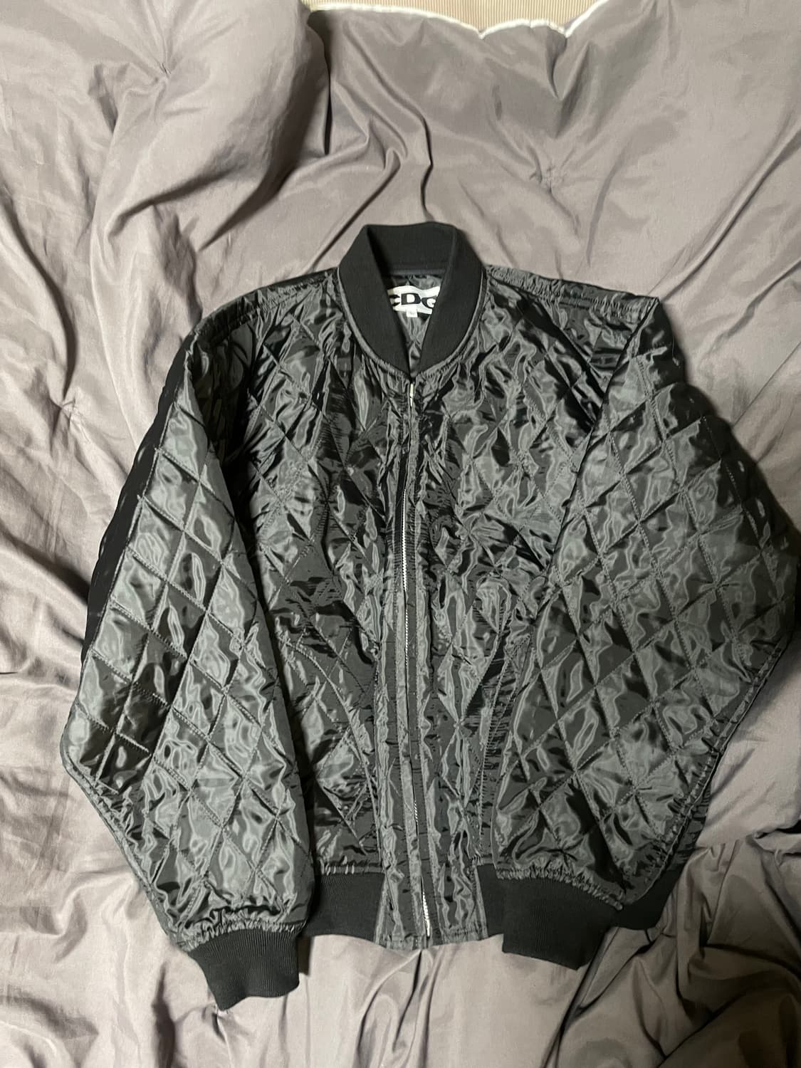 꼼데가르송 스태프 퀼팅 봄버자켓 L 상품이미지3