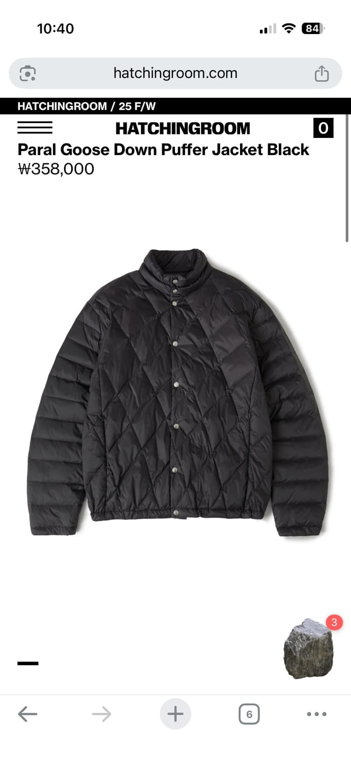 Paral Goose Down Puffer Jacket Black 3 상품이미지1