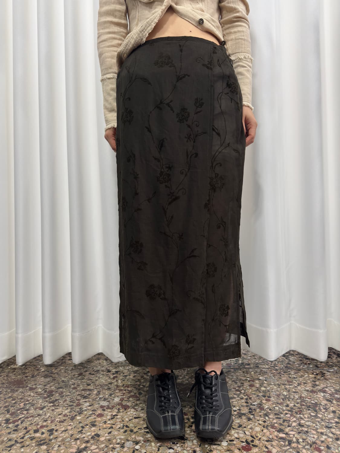 evex by krizia oriental wrap skirt 상품이미지1