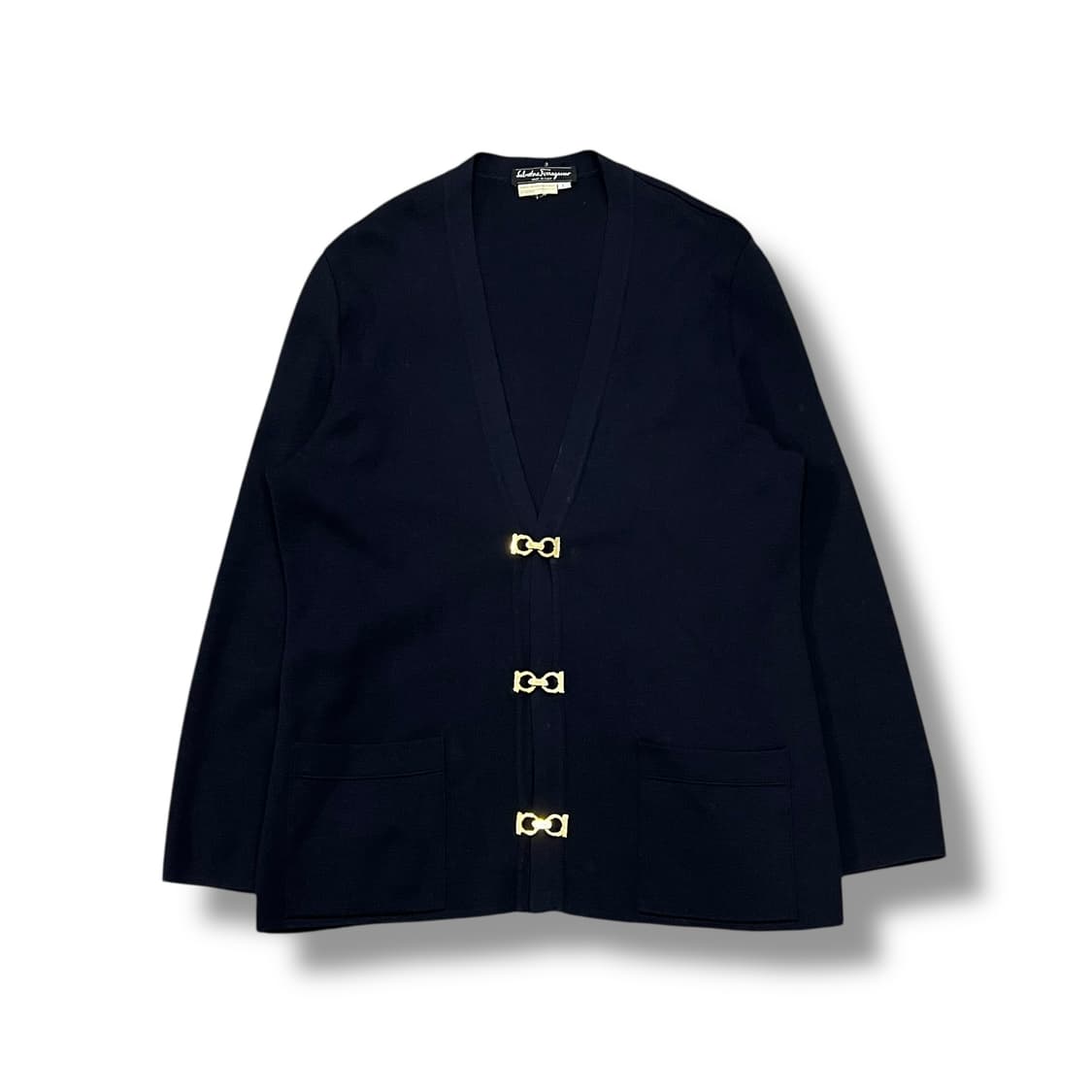 살바토레페레가모 간치니 버클 니트가디건 s08789 상품이미지2