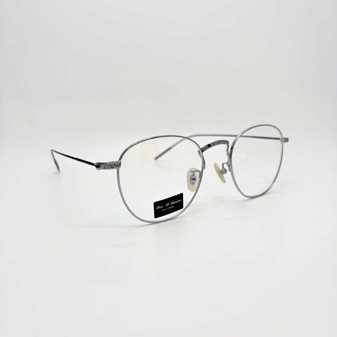 THENU 실버 티타늄 원형 메탈테 상품이미지2