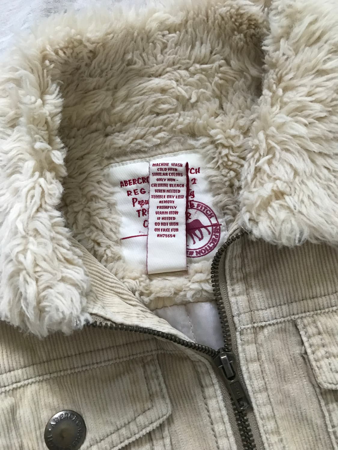 아베크롬비 기모 양털 쉐르파 버터 코듀로이 자켓 상품이미지10