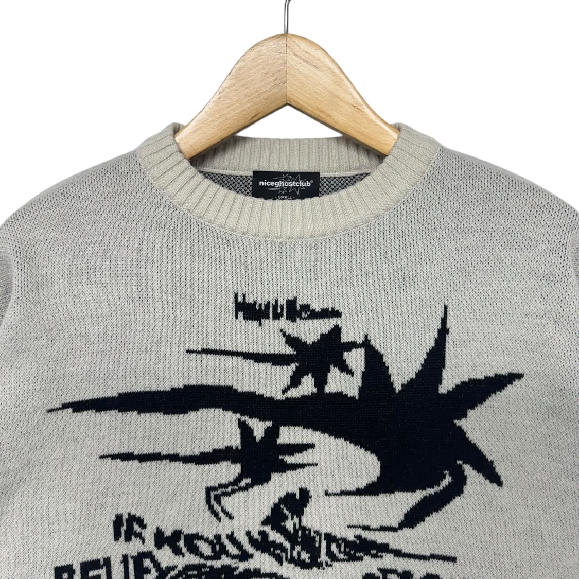 나이스고스트클럽  토네이도로고 라운드니트 상품이미지2