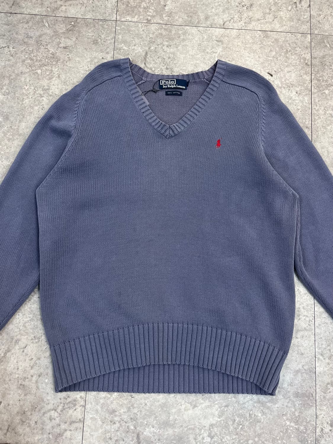 폴로 랄프로렌 브이넥 니트 라이트퍼플 95 #csz3167 상품이미지4